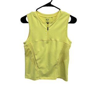 Champion Lightweight Stretch Sleeveless Half-Zip Active Shirt Sz L Training Top